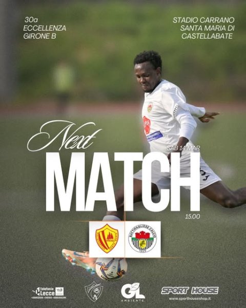 Eccellenza, girone B 30giornata Polisportiva Santa Maria Cilento...