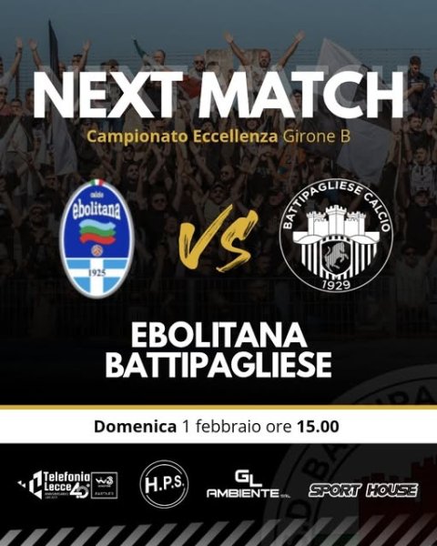 Eccellenza, girone B, 24giornata Ebolitana calcio 1925 domenica...