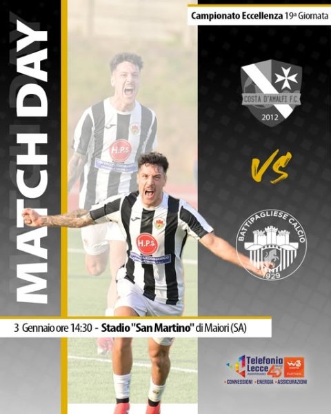 Eccellenza, girone B, 19giornata FC Costa dAmalfi...