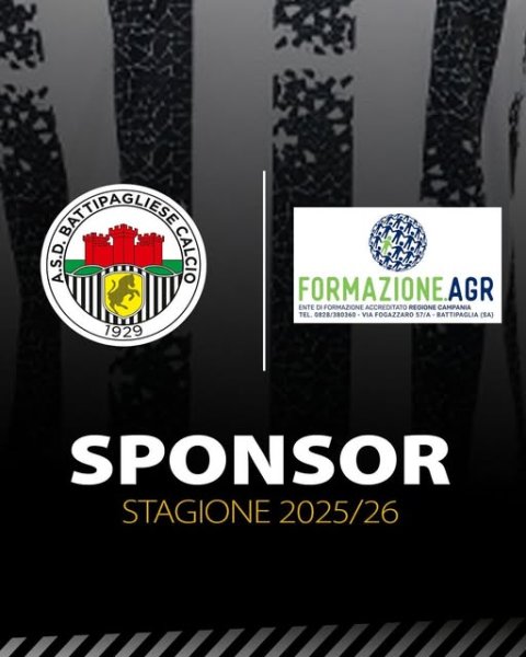 La Battipagliese1929 è lieta di comunicare laccordo di sponsorizzazione...