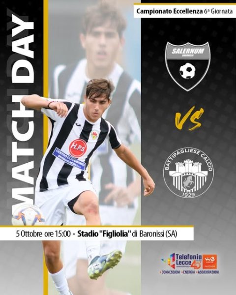 Eccellenza, girone B, 6giornata ASD Salernum Baronissi...