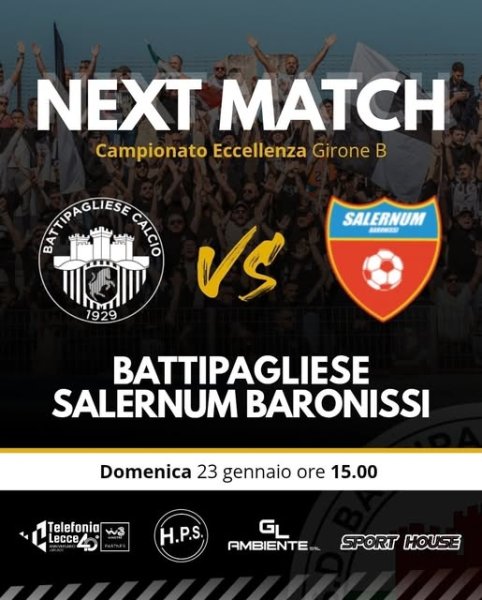 Eccellenza, girone B 23giornata ASD Salernum Baronissi domenica...