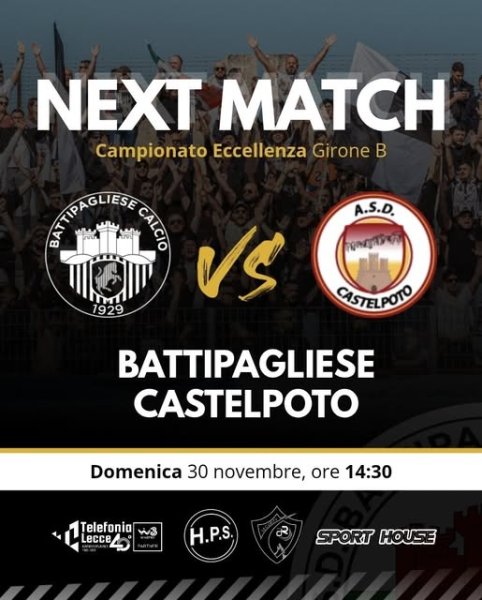 Eccellenza, girone B 15giornata Asd Castelpoto domenica 30...
