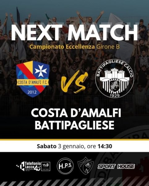 Eccellenza, girone B, 19giornata FC Costa dAmalfi sabato...