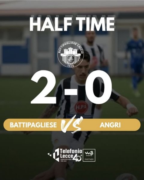 HT Battipagliese devastante che va a riposo avanti di...