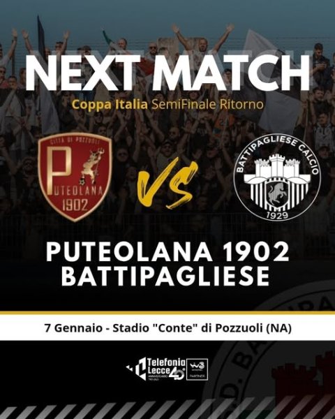 Coppa Italia, semifinale, ritorno ASD Puteolana 1902 mercoledì 7...