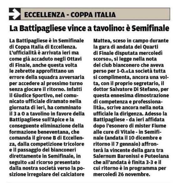 rassegnastampa ForzaBattipagliese...