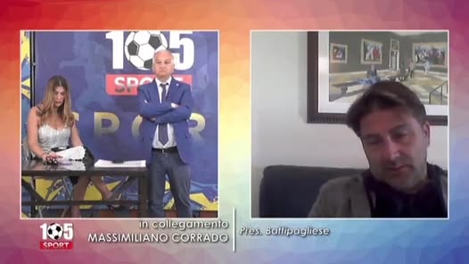 Il patron della Battipagliese Massimiliano Corrado ospite della trasmissione...