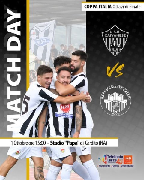Coppa Italia, ottavi di finale, andata Us Boys Caivanese...