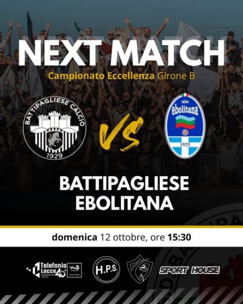 Eccellenza, girone B, 7 giornata Ebolitana calcio 1925...