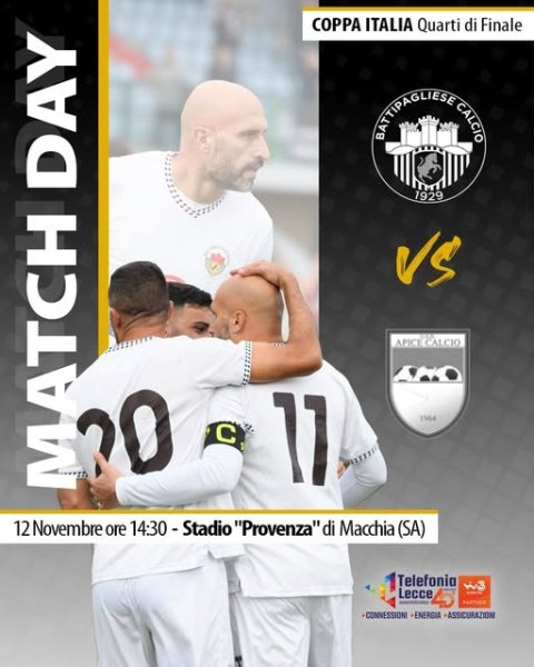 Coppa Italia, quarti di finale, andata USD Apice...